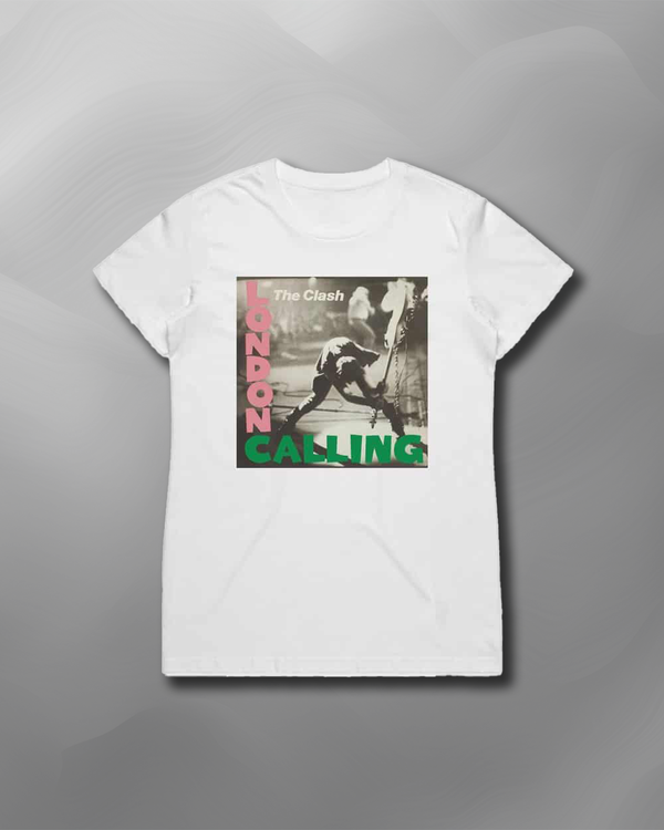 The Clash - London Calling Women's White T-Shirt
