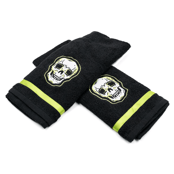 Black Phantom Skull Hand Towel Set