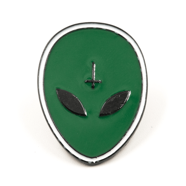 Green Alien Enamel Pin