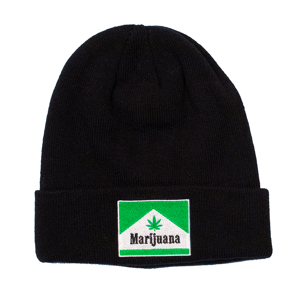 Highlines Black Weed Beanie Australia The Bong Shop Off Ya Tree 4128