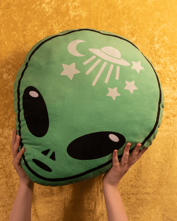 Alien Shaped Green Cushion