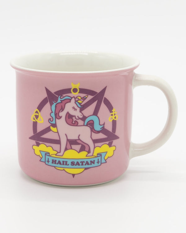 Hail Satan Pink Mug