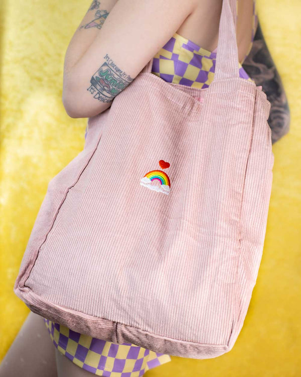 Rainbow Blush Tote Bag
