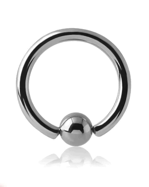 Titanium captive bead deals ring