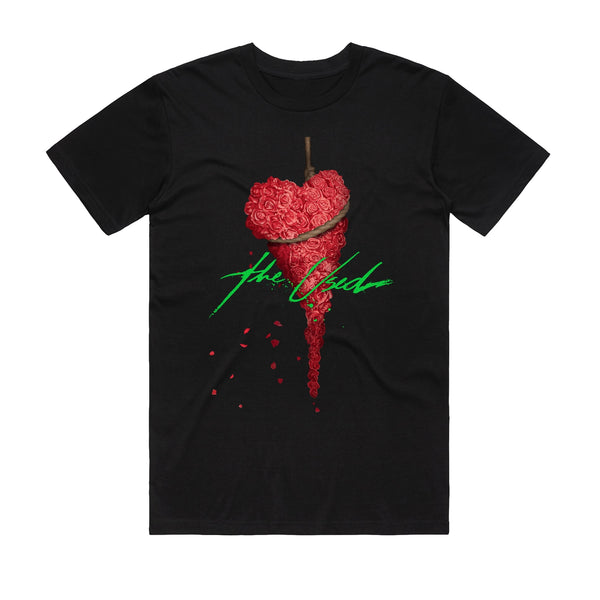 The Used - Floral Heart - Black Tshirt