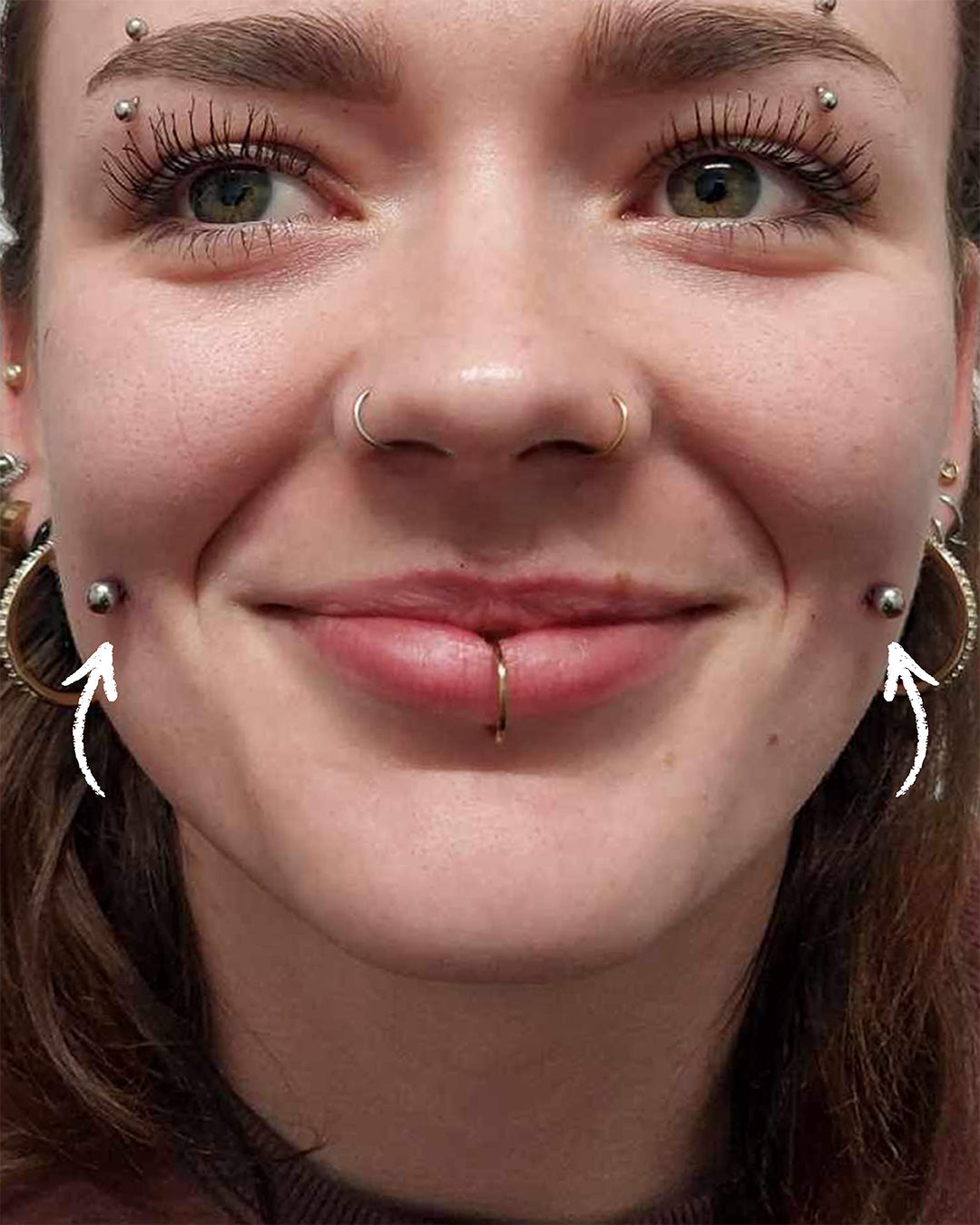 Cheek Dimple Piercings