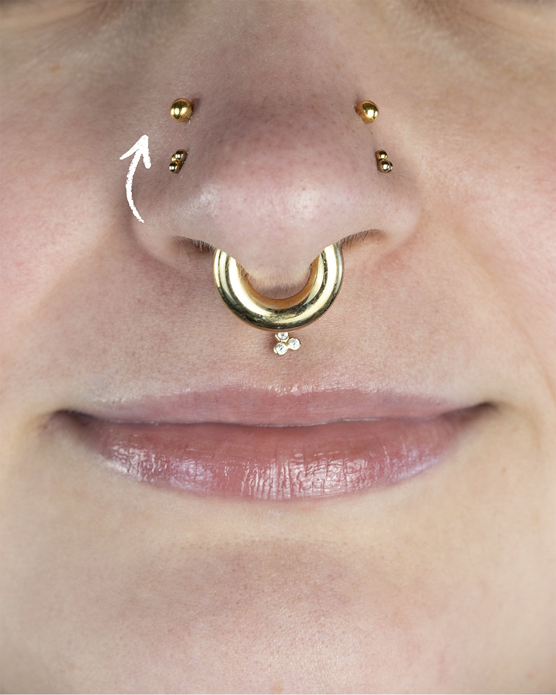 High Nostril Piercings