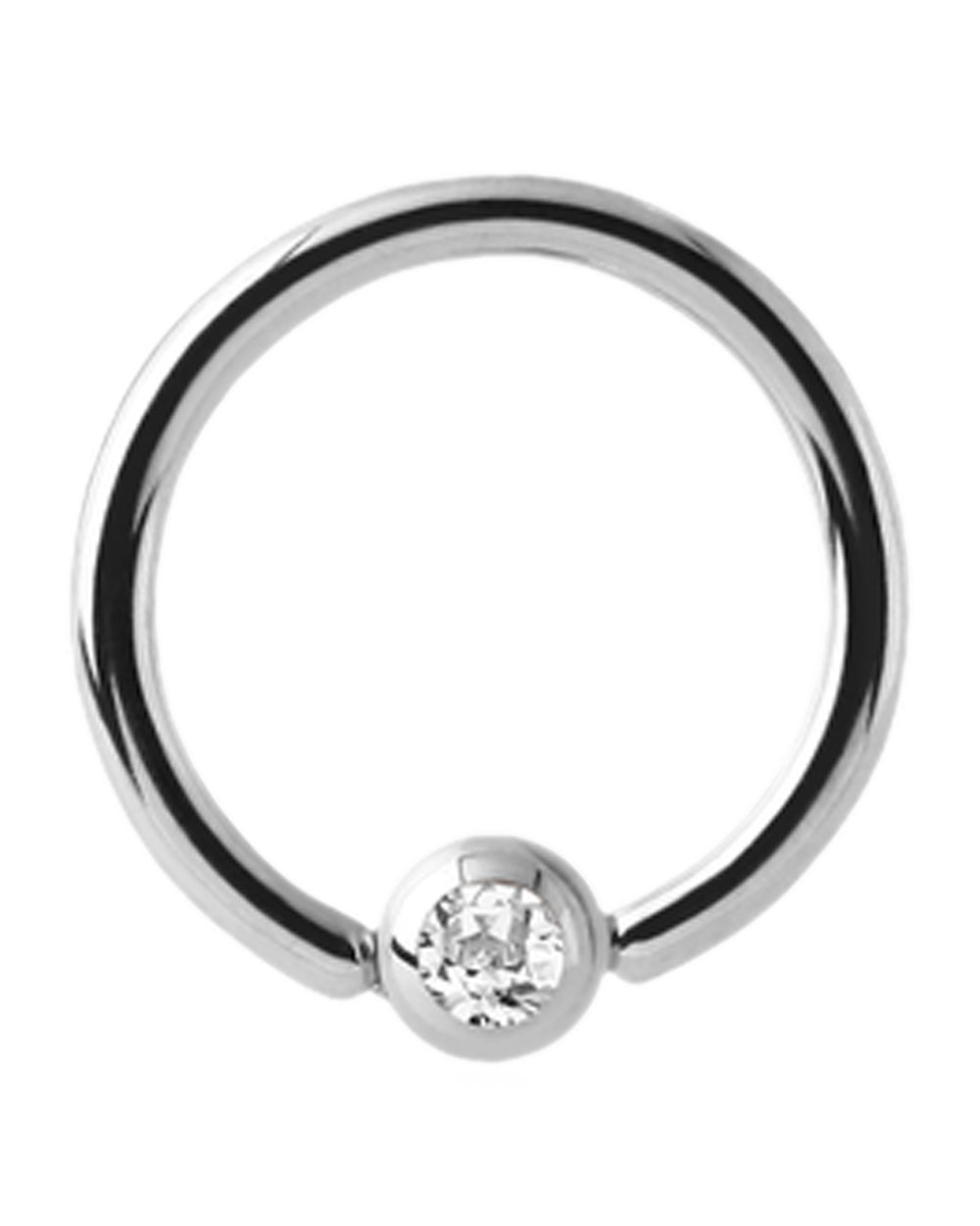 Jewelled Ball Captive Ring - 16G