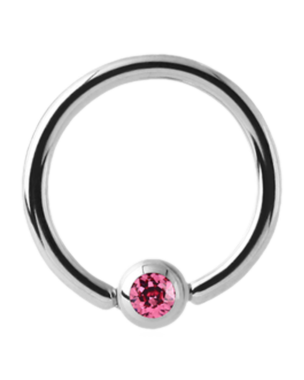 Jewelled Ball Captive Ring - 16G