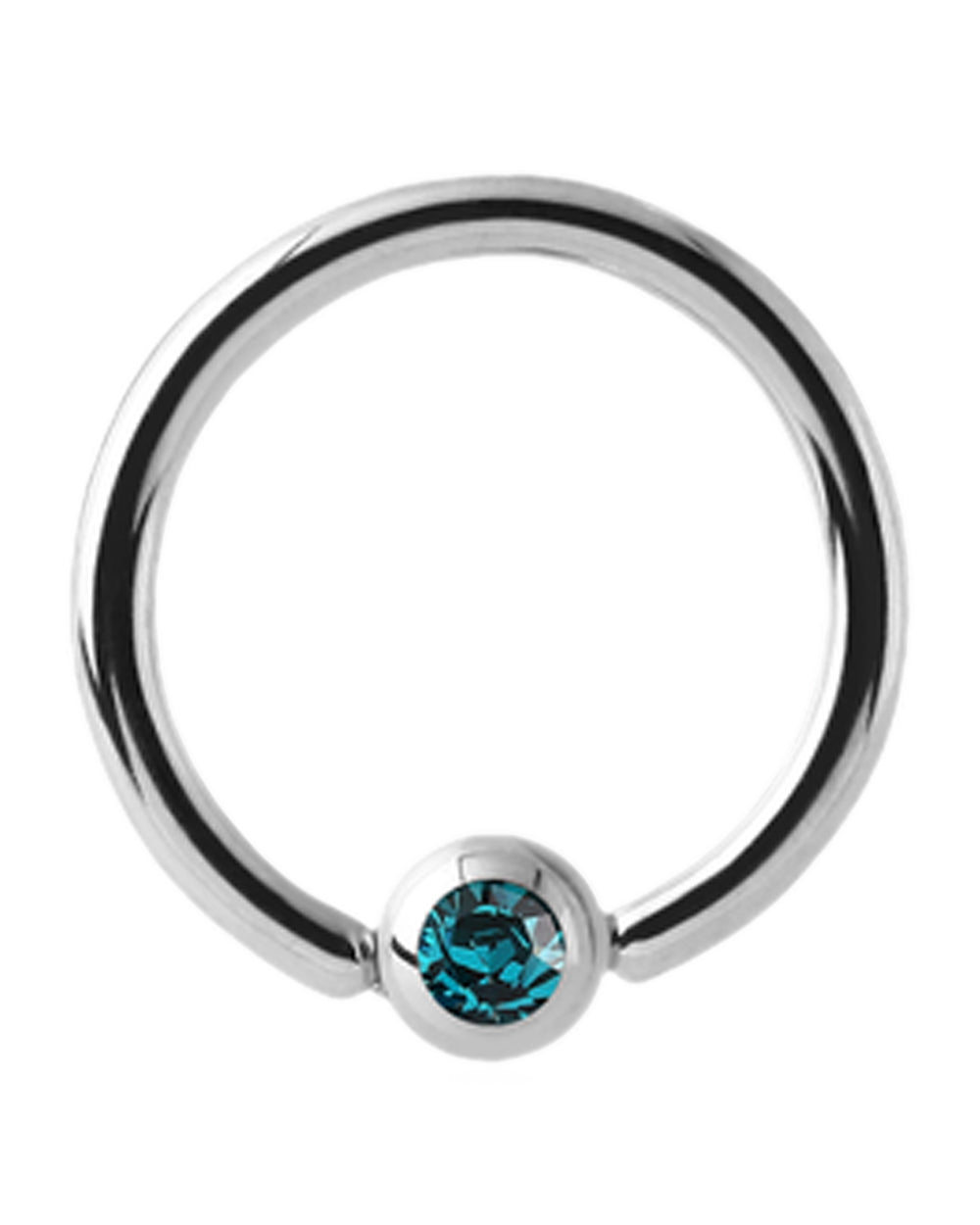 Jewelled Ball Captive Ring - 16G