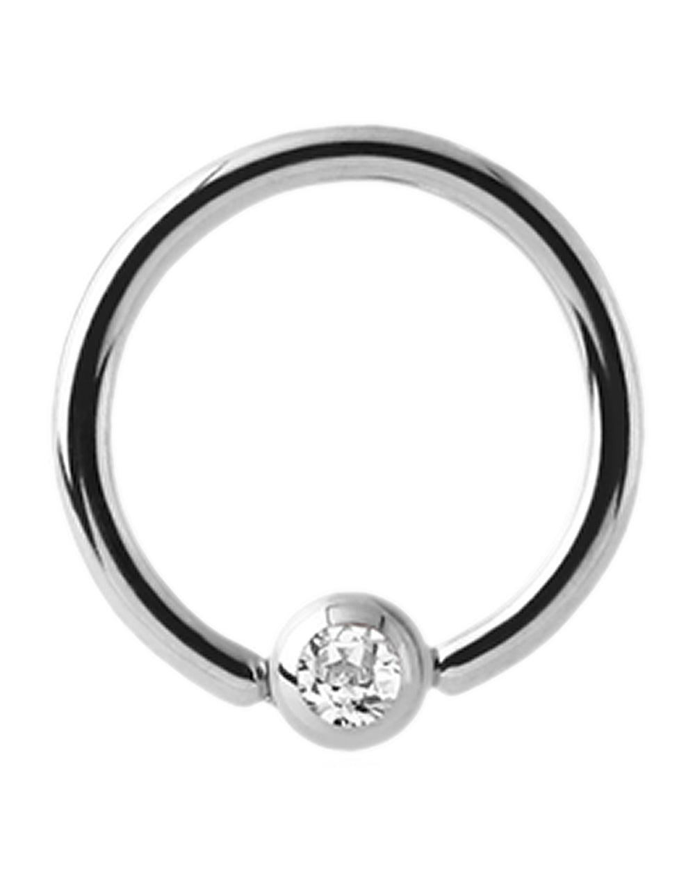 Jewelled Ball Captive Ring - 16G