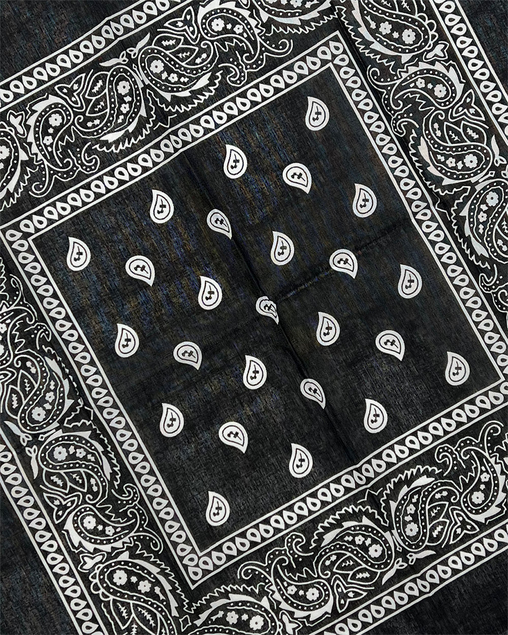 Black Paisley Bandana
