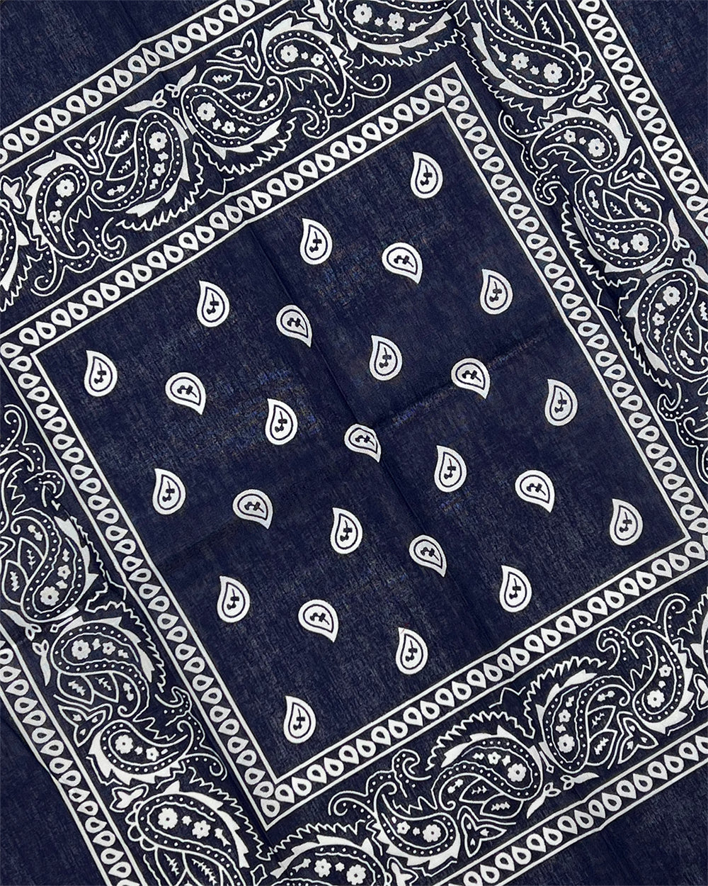 Navy Blue Paisley Bandana