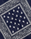 Navy Blue Paisley Bandana