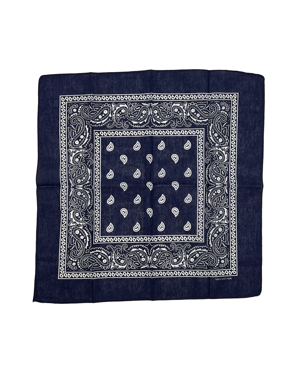 Navy Blue Paisley Bandana