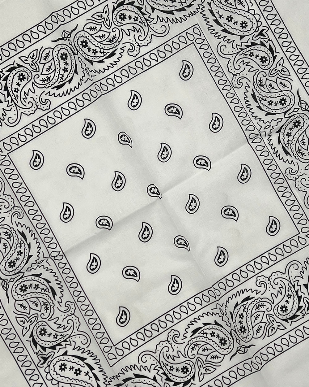 White Paisley Bandana