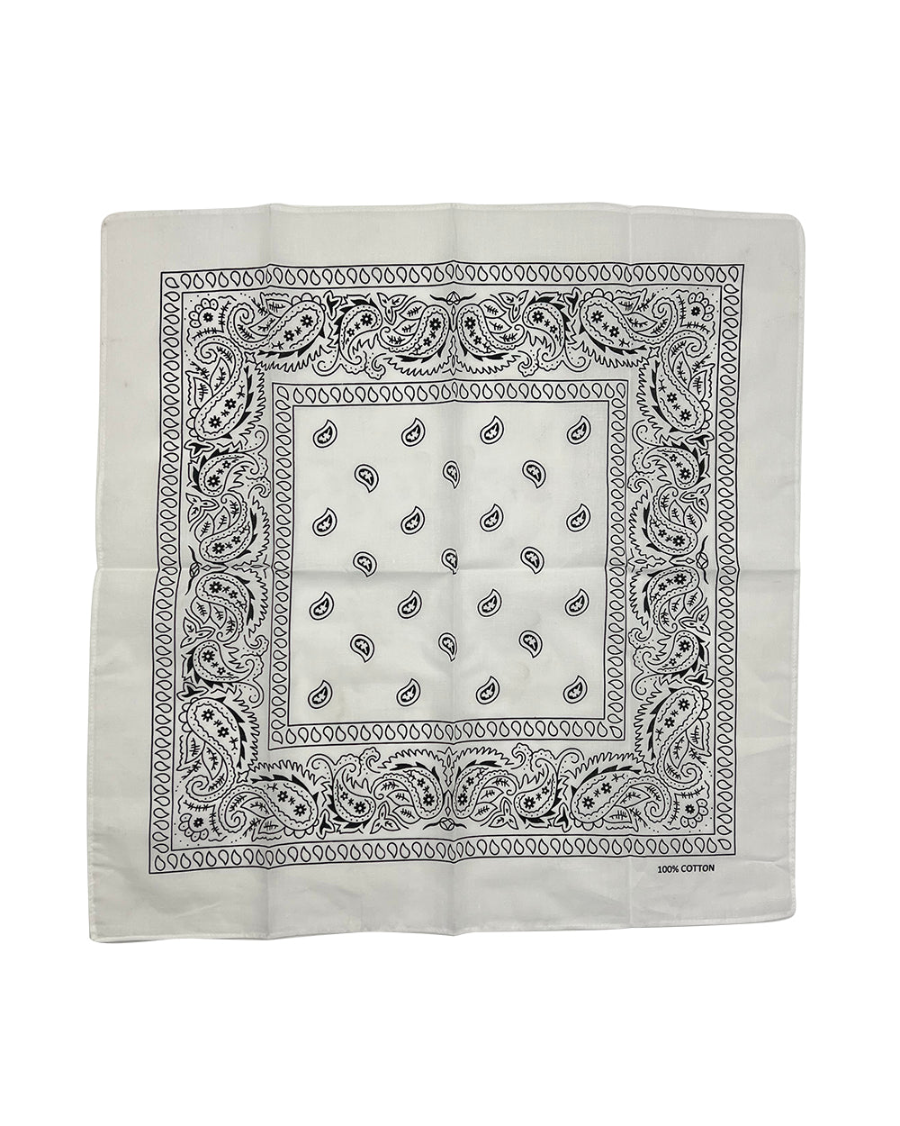 White Paisley Bandana