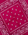 Dark Pink/ Magenta Paisley Bandana
