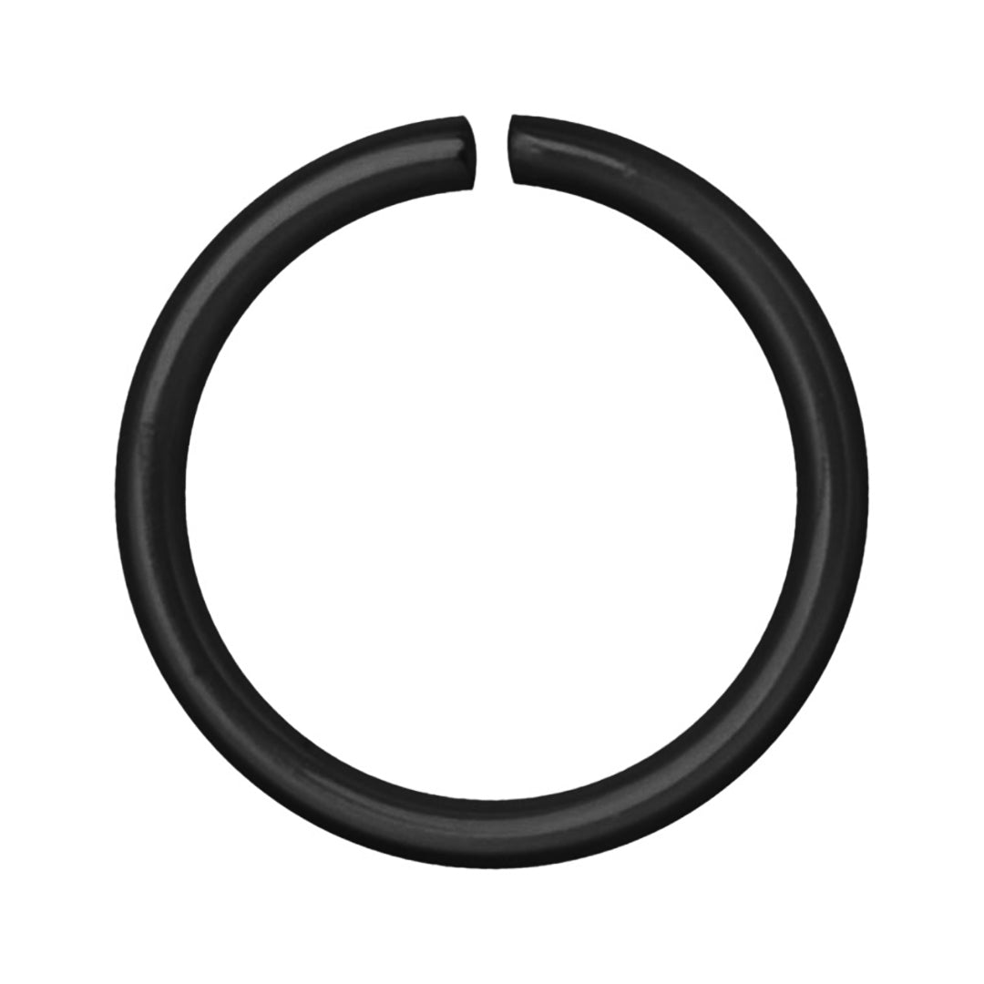 Continuous Ring 18 Gauge | 7mm Black