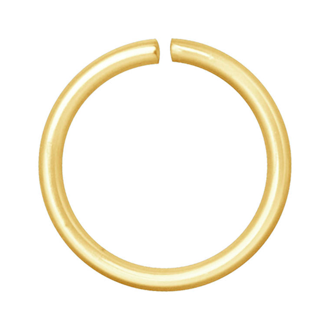 Continuous Ring 18 Gauge | 7mm Gold