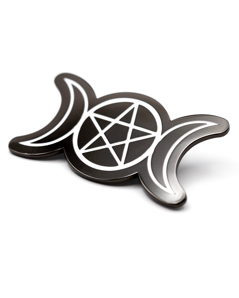 Triple Moon Pentacle Enamel Pin