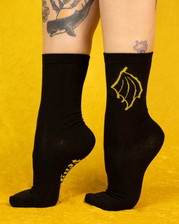 Dark Winged Socks