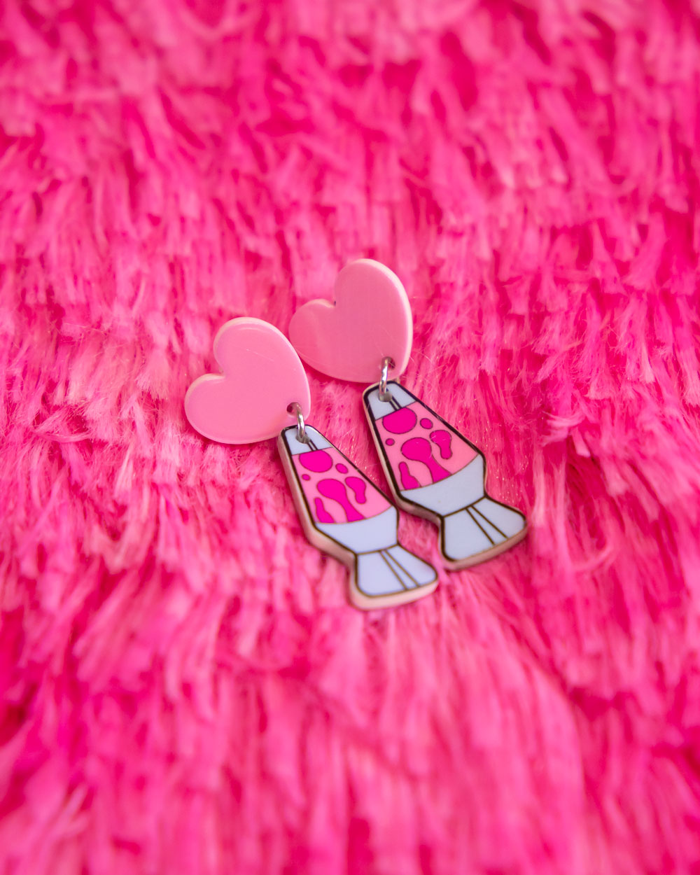 Love Lava Lamp Earrings