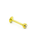 Bejewelled Gold Titanium Labret Bar