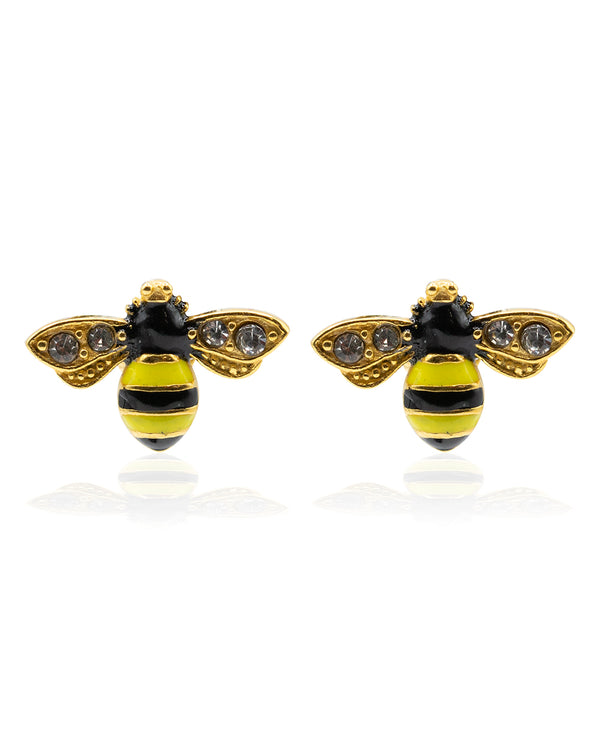 Bee Gold Earrings