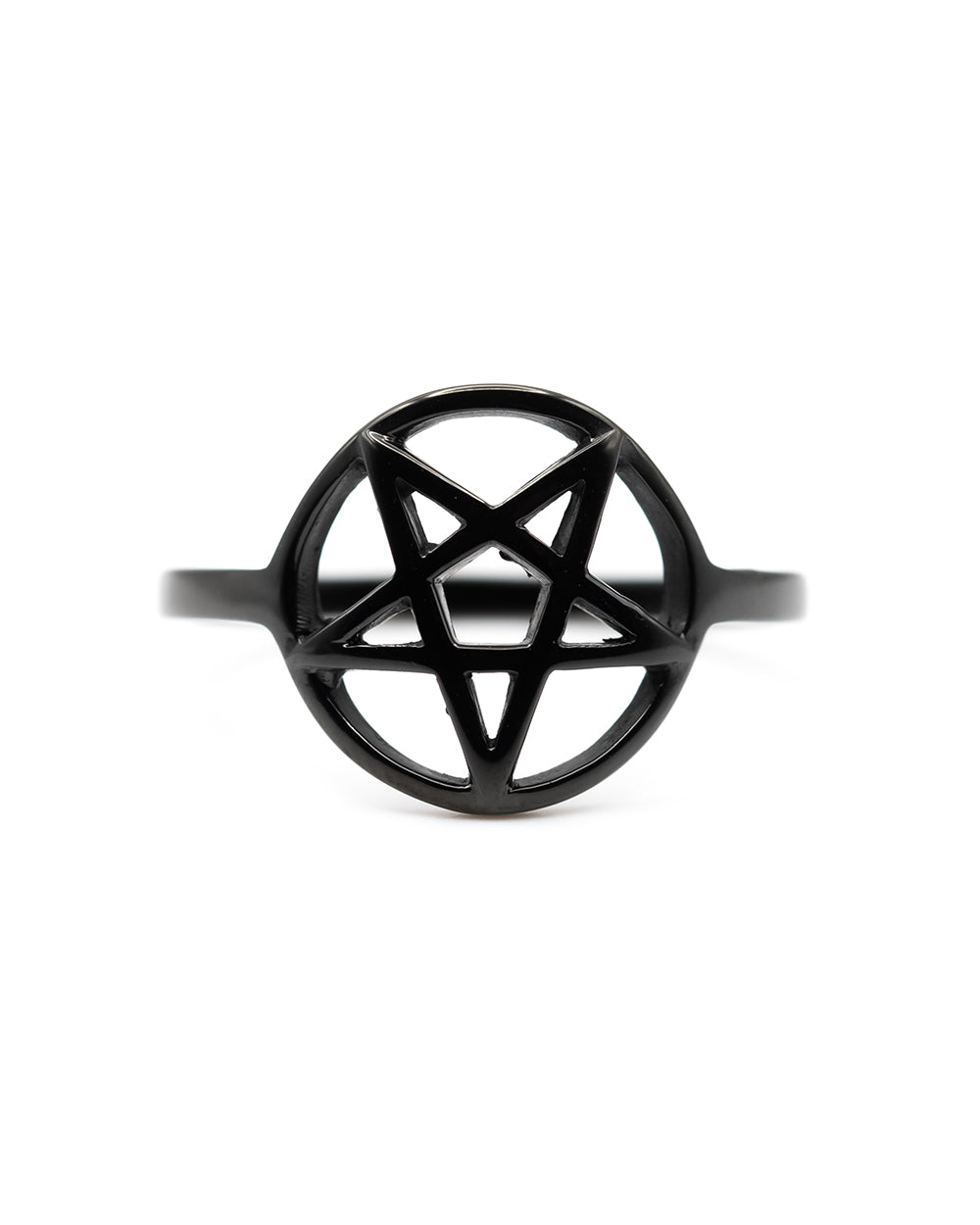 Black Pentagram Ring Jewellery