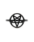 Black Pentagram Ring Jewellery