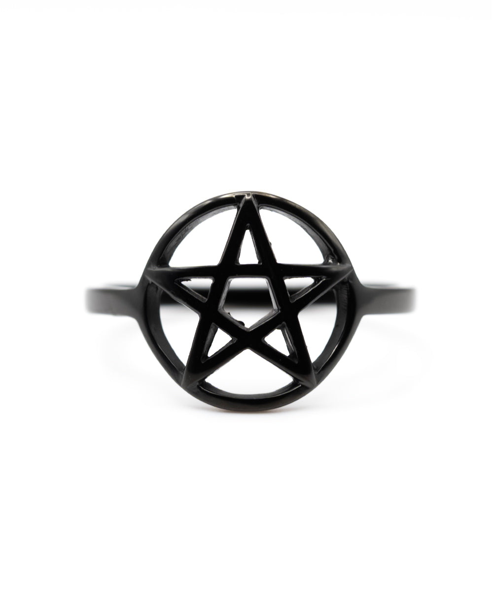 Black Pentagram Ring Jewellery
