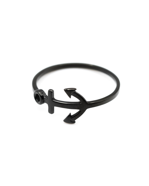 Black Anchor Ring Jewellery