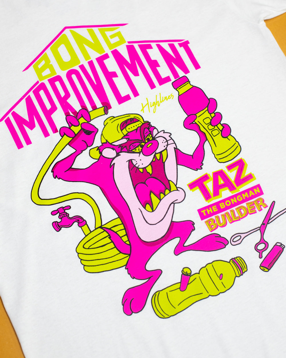Taz Bong Improvement White T-Shirt