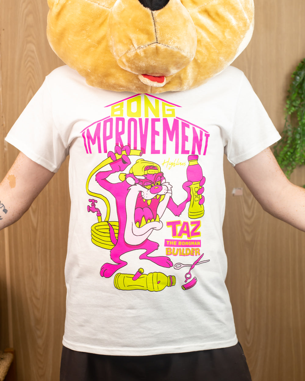 Taz Bong Improvement White T-Shirt