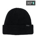 Treehouse Fisherman Deep Fit Beanie - Black