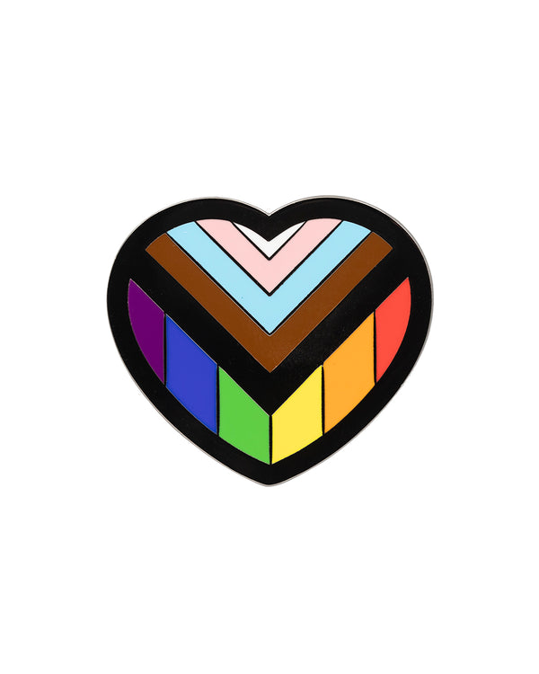 PRIDE RAINBOW HEART - ENAMEL PIN