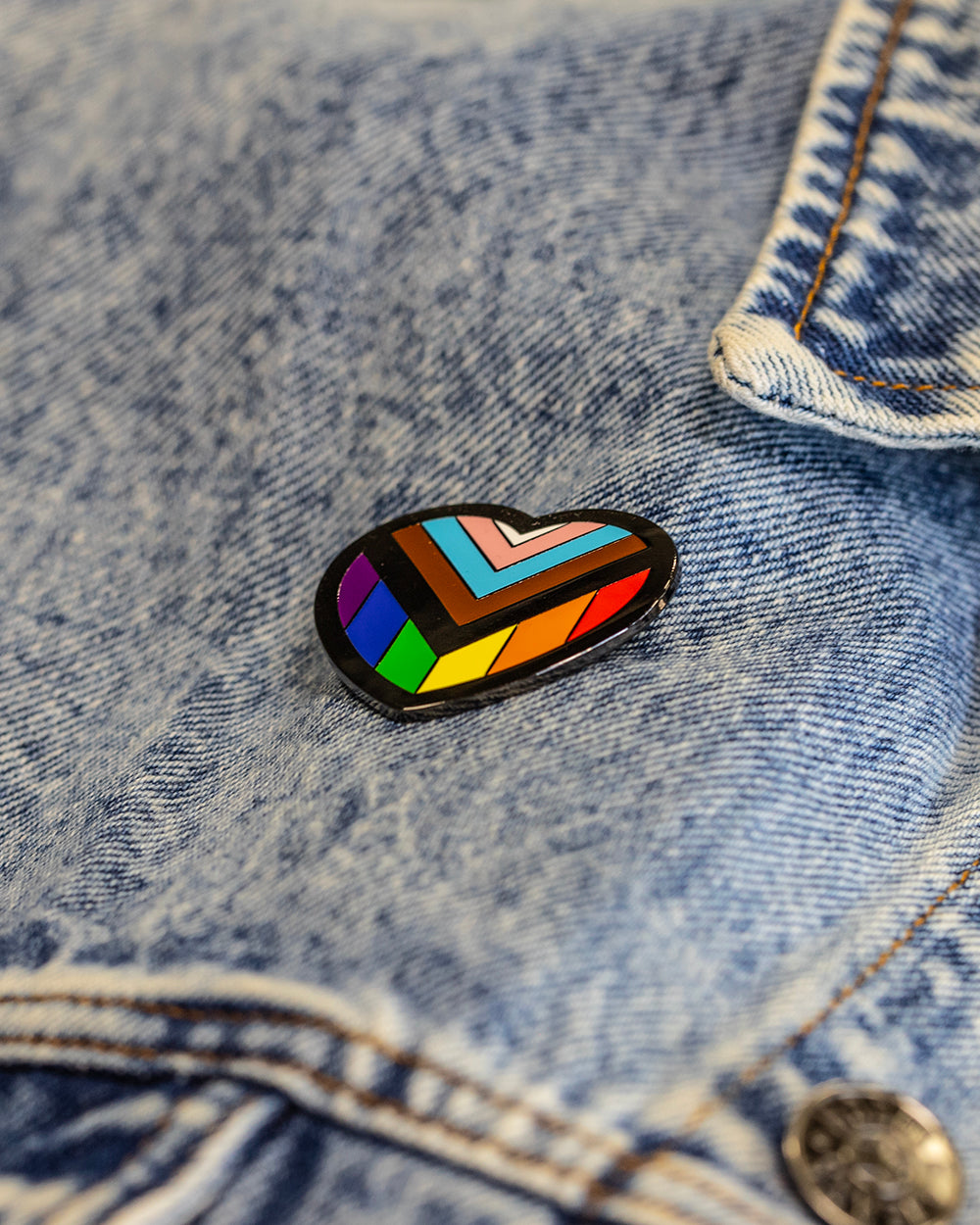 Pride Rainbow Heart - Enamel Pin