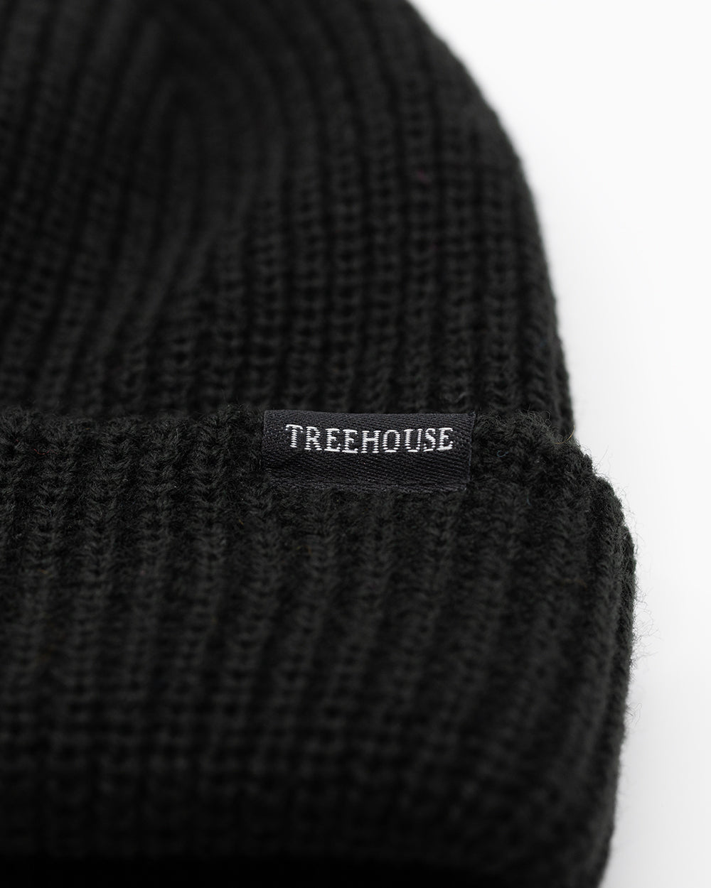 Treehouse Fisherman Shallow Fit Beanie - Black