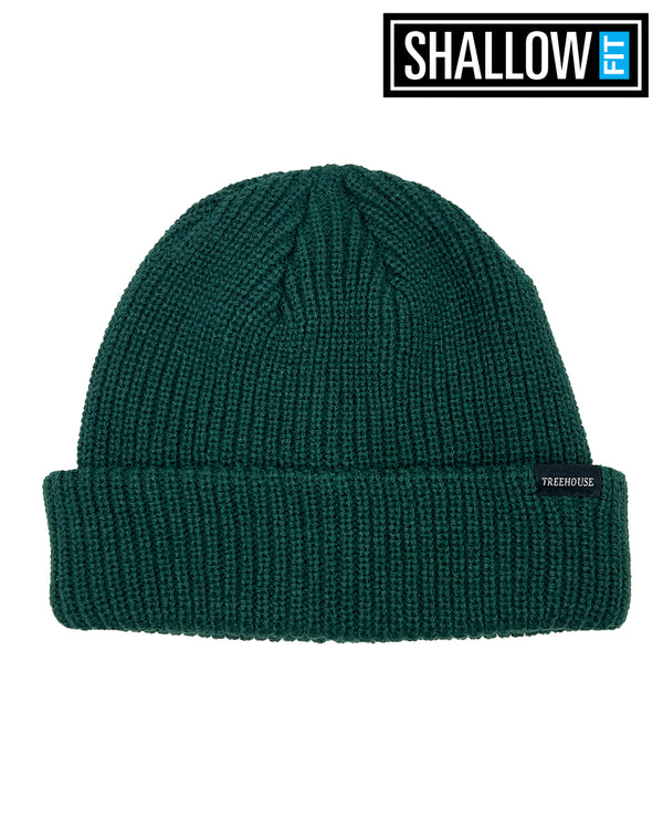 Treehouse Fisherman Shallow Fit Beanie - Forest Green