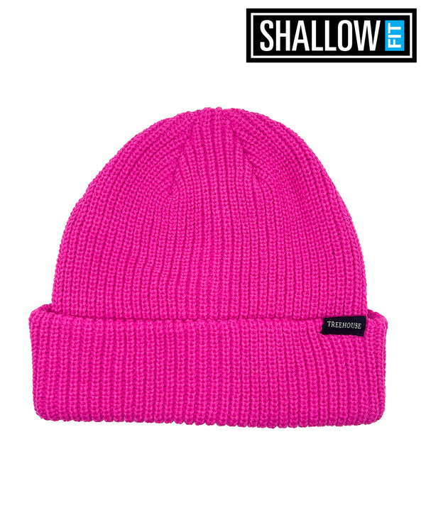 Treehouse Fisherman Shallow Fit Beanie - Hot Pink