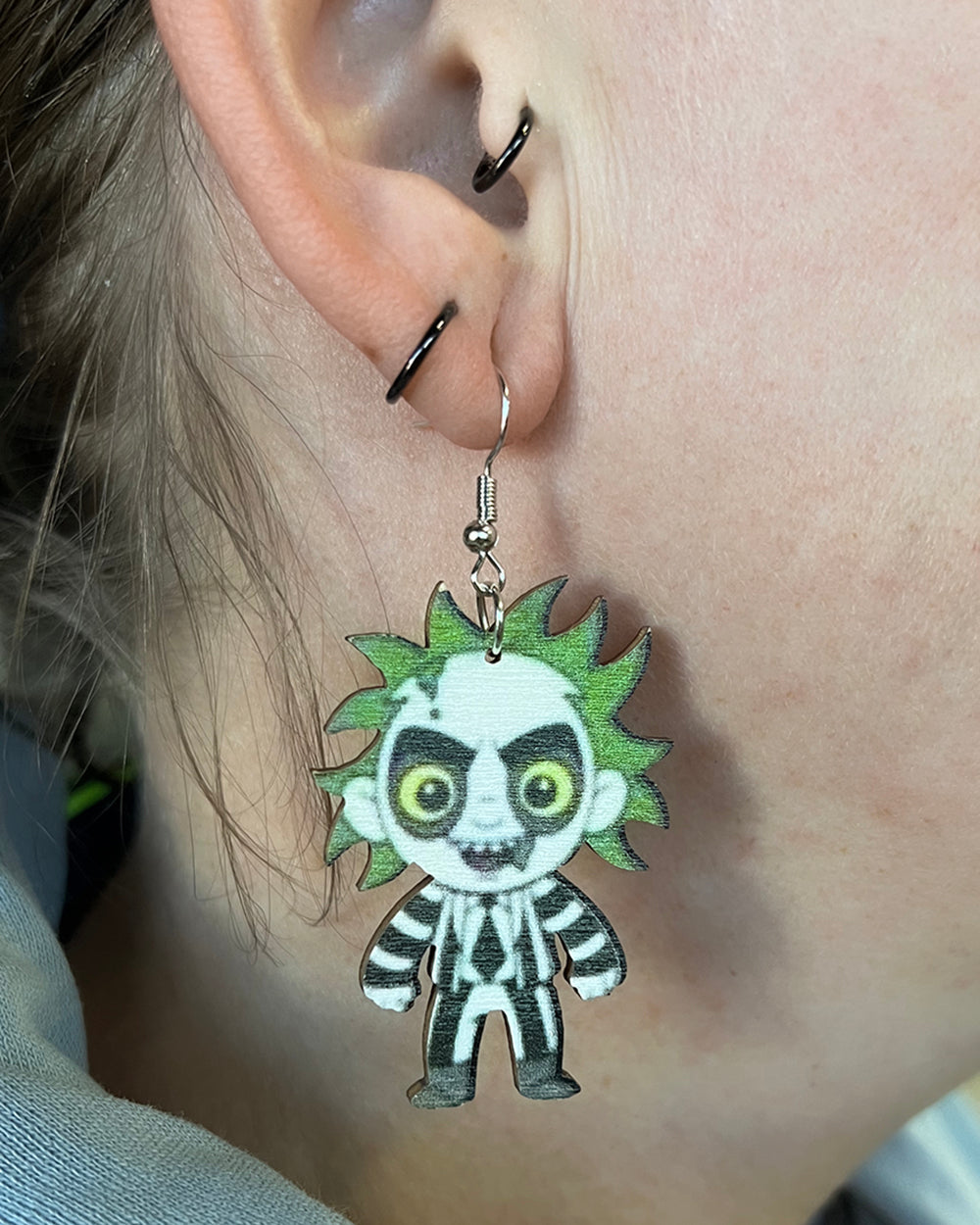 Beetlejuice Earrings