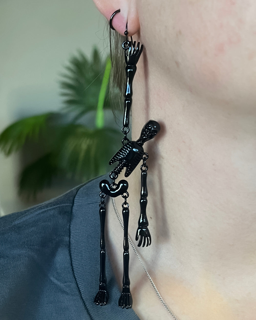 Dangle Skeleton Earrings