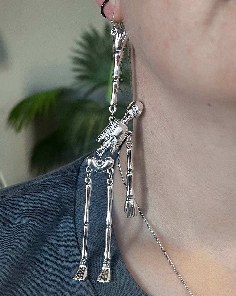 Dangle Skeleton Earrings