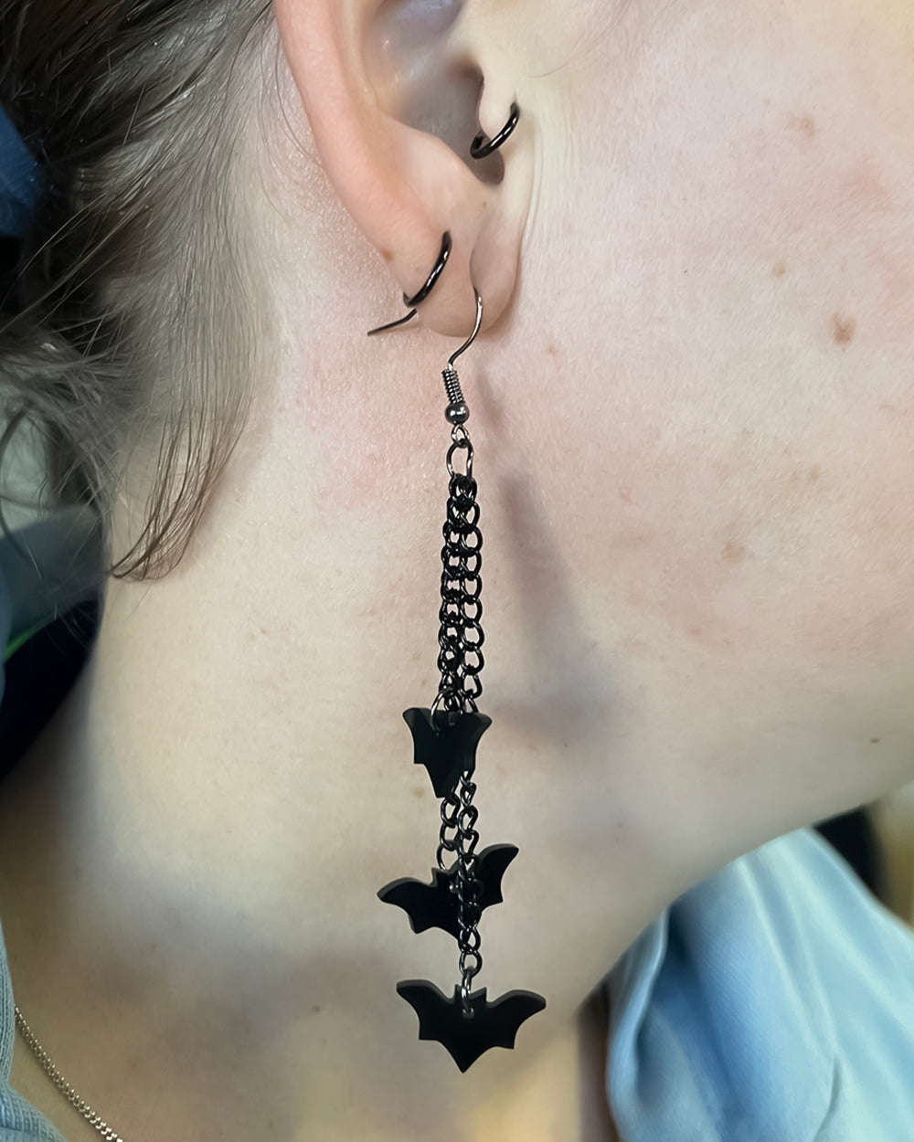Bat Trio Earrings