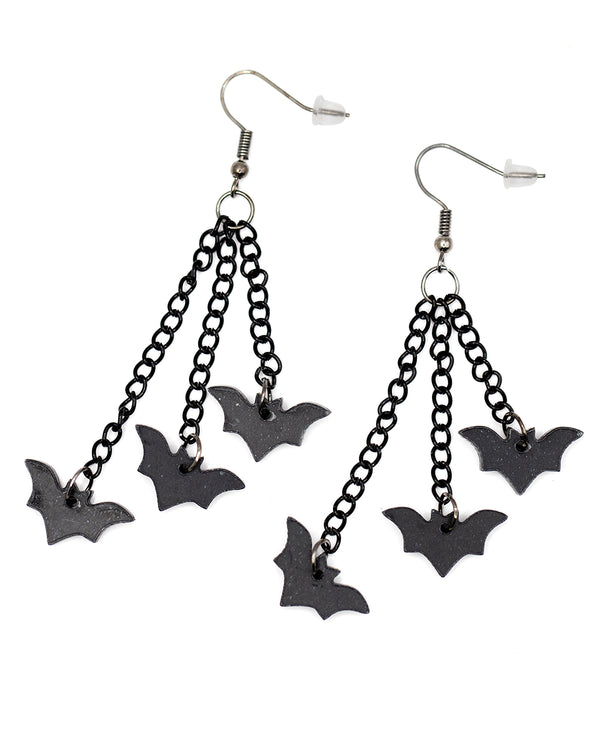 Bat Trio Earrings