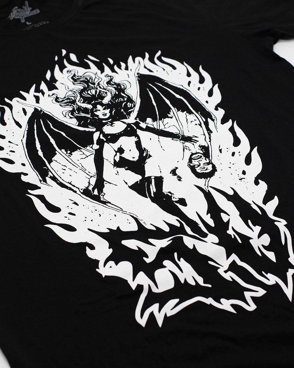 She Devil T-Shirt Dress Black