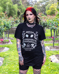 Ouija T-Shirt Dress Black