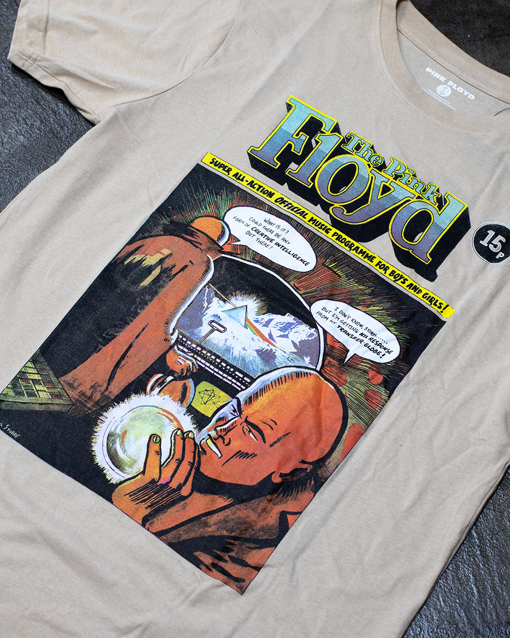 Pink Floyd Comic Sand T-Shirt (Licensed Merch)