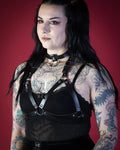 Sweet Vengeance 'The Sufferer' Choker Bra Harness Black